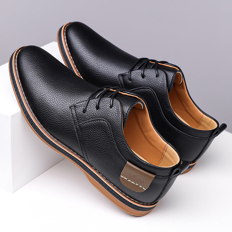Zapatos de cuero para hombre, estilo ejecutivo casual y elegante