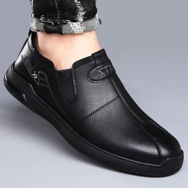 Zapatos de cuero suave sin cordones