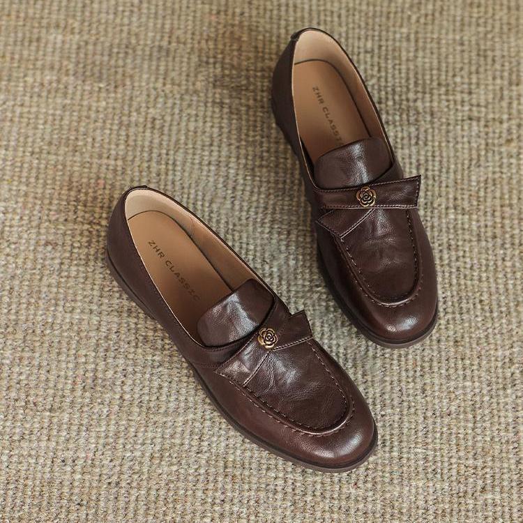 Mocasines Camelia con tacón cuadrado