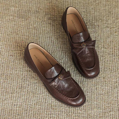 Mocasines Camelia con tacón cuadrado