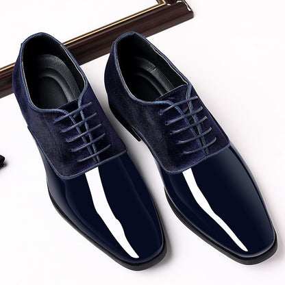 Zapatos bajos de cuero para hombre, estilo británico