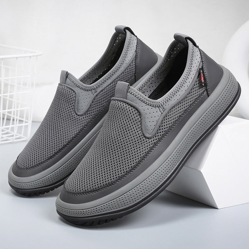 Zapatos 2025 nuevos zapatos de tela para hombres en verano