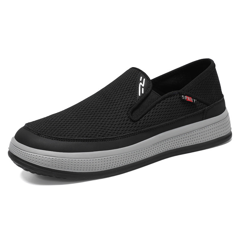 Zapatos 2025 nuevos zapatos de tela para hombres en verano