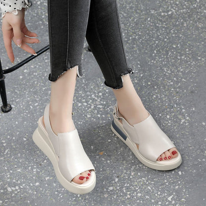 Zapatos de cuña con plataforma