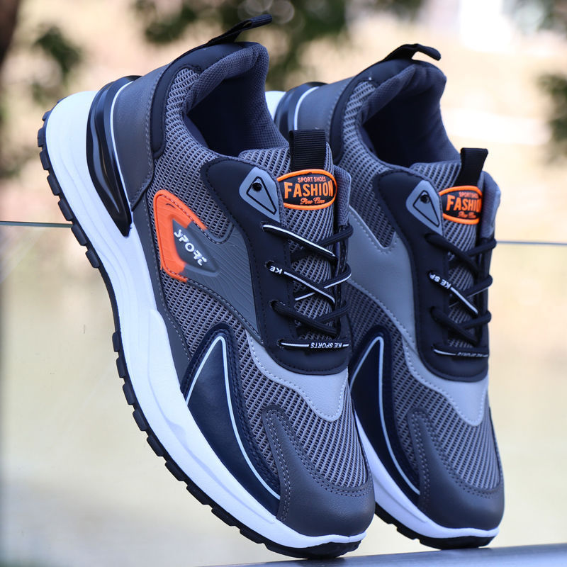 Zapatillas deportivas transpirables de malla para hombre