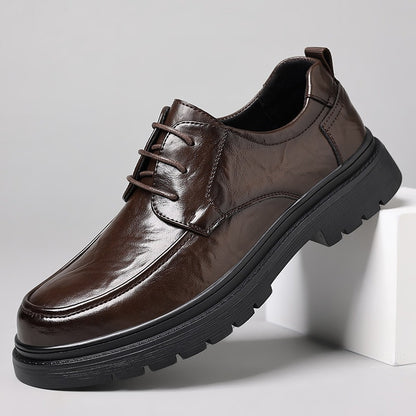 Zapatos de cuero casuales y versátiles para hombre