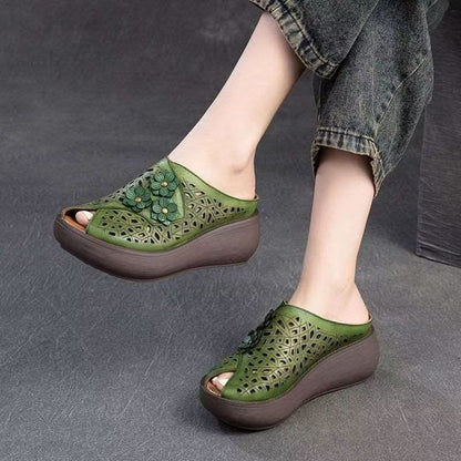 Sandalias de plataforma estilo Birkenstock para mujer