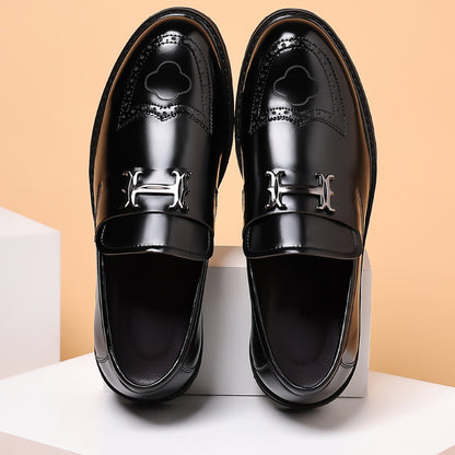 🐂Cuero🐂Zapatos brogue estampados
