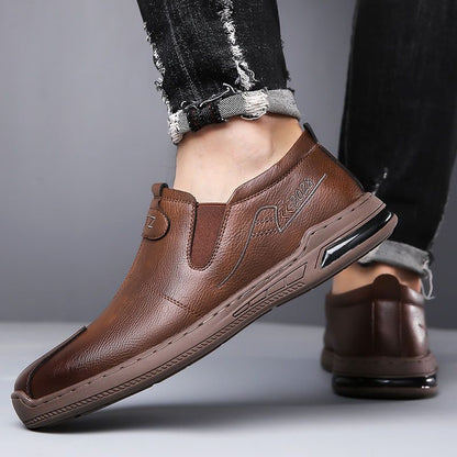Zapatos de cuero suave sin cordones