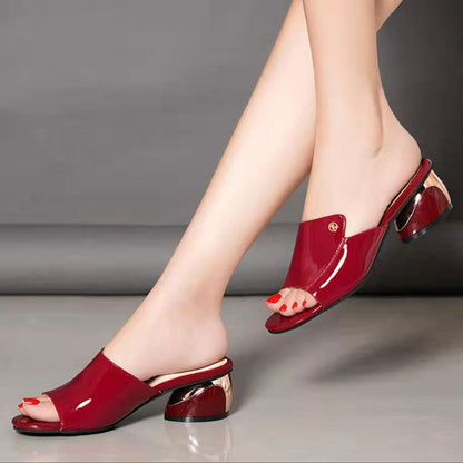 (rojo y azul) tacones altos femeninos