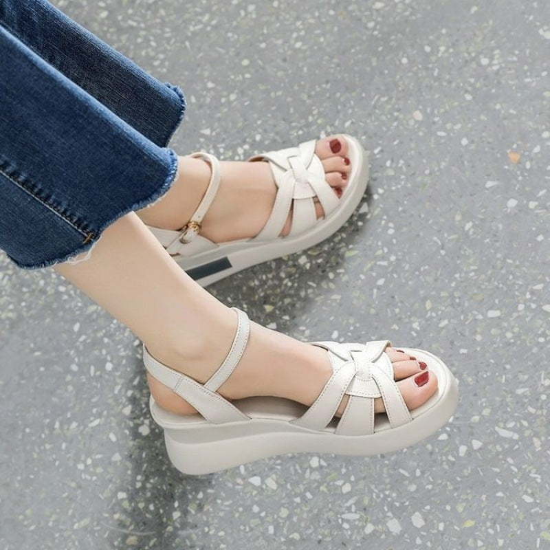 Sandalias de plataforma de suela blanda para