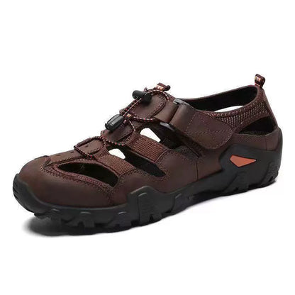 Sandalias de cuero suave para exteriores