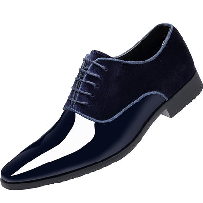 Zapatos bajos de cuero para hombre, estilo británico