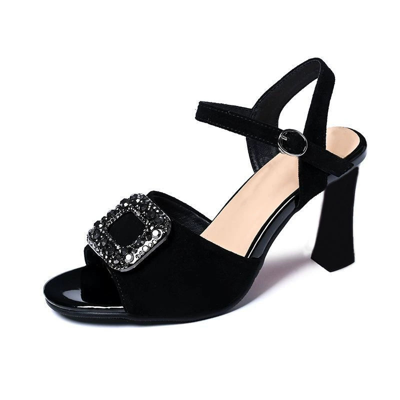 Sandalias de mujer con punta cuadrada