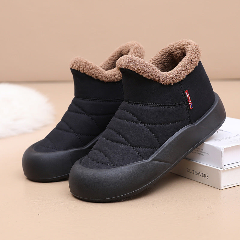 Botas acolchadas antideslizantes sin cordones