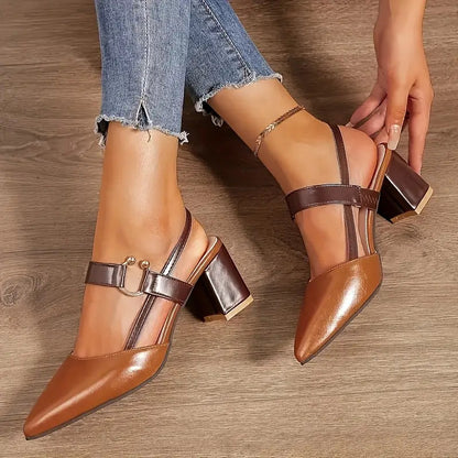 Zapatos de salón de tacón medio con pulsera para mujer