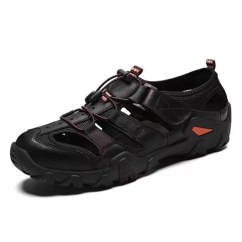 Sandalias de cuero suave para exteriores