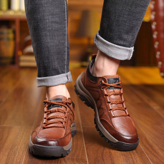 Zapatos de cuero transpirables para hombre
