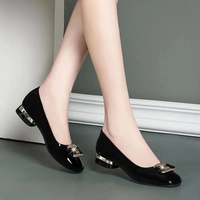 (m láminas de hierro) tacones altos