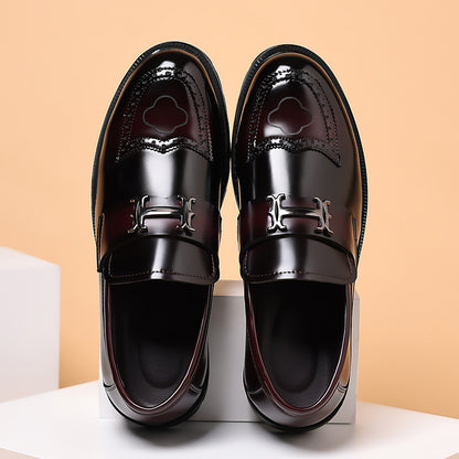 🐂Cuero🐂Zapatos brogue estampados