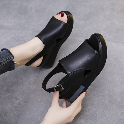 Zapatos de cuña con plataforma