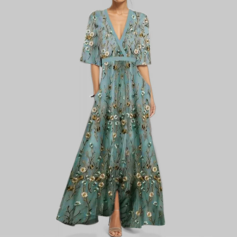 Vestido estampado con cinturón anudable