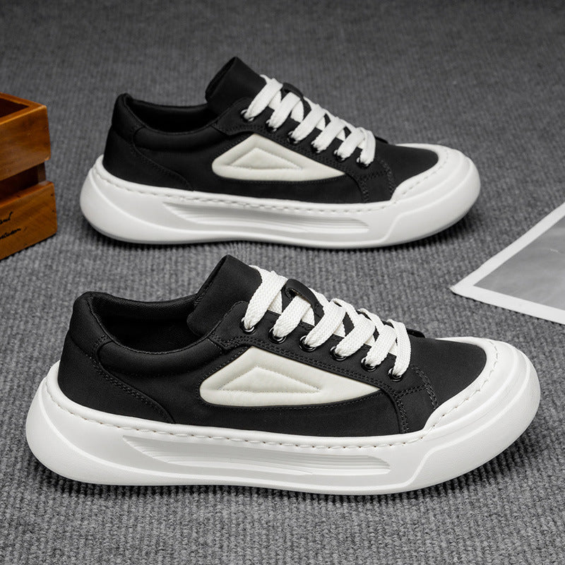 Zapatillas de plataforma versátiles de suela blanda para hombre