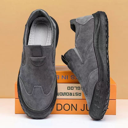 Botas bajas impermeables de cuero para hombre