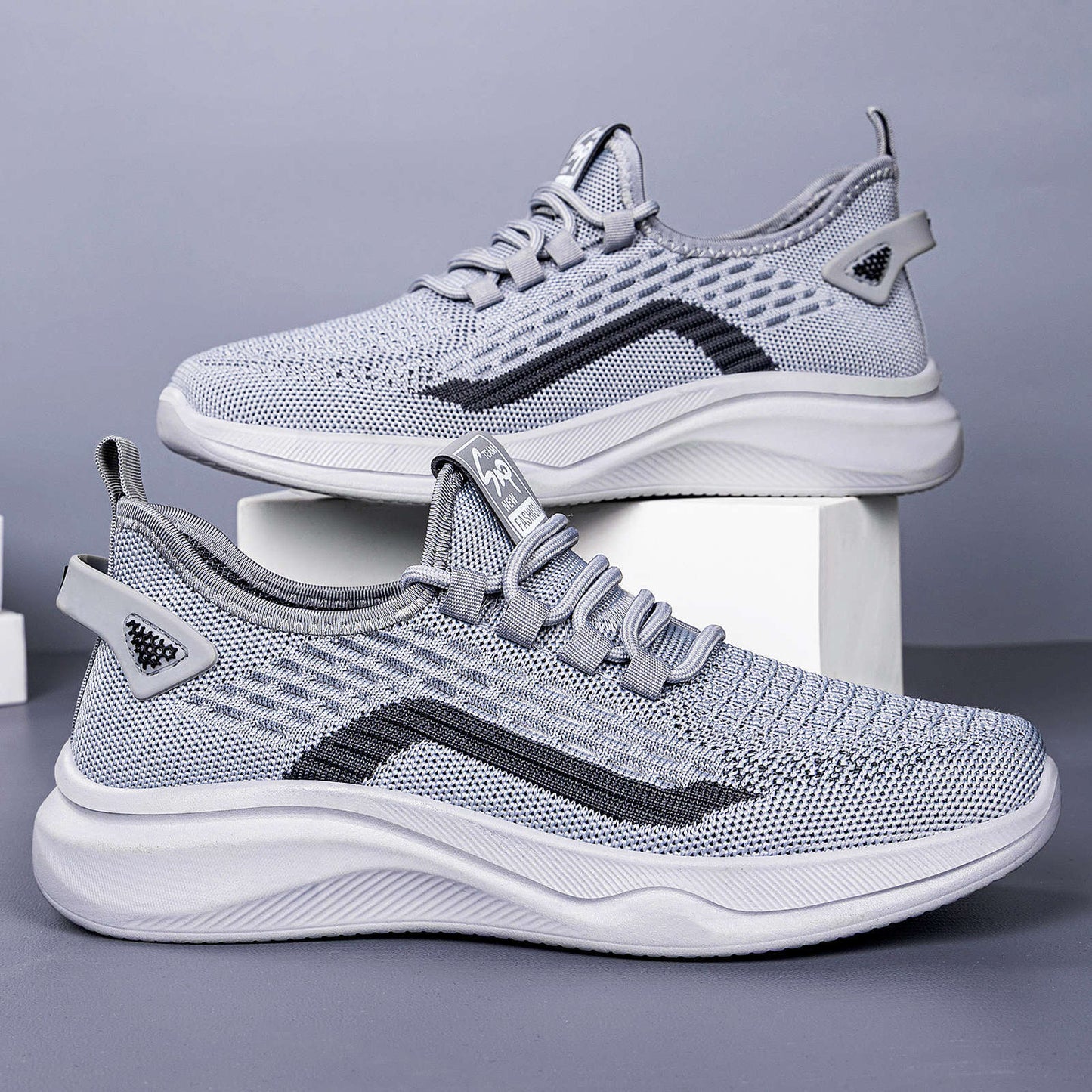 Zapatillas deportivas de suela blanda para hombre — 50% de descuento