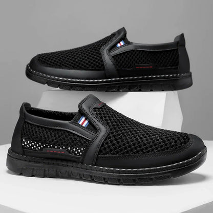 Zapatos masculinos primavera nueva superficie de red zapatos masculinos zapatos ligeros de poliuretano