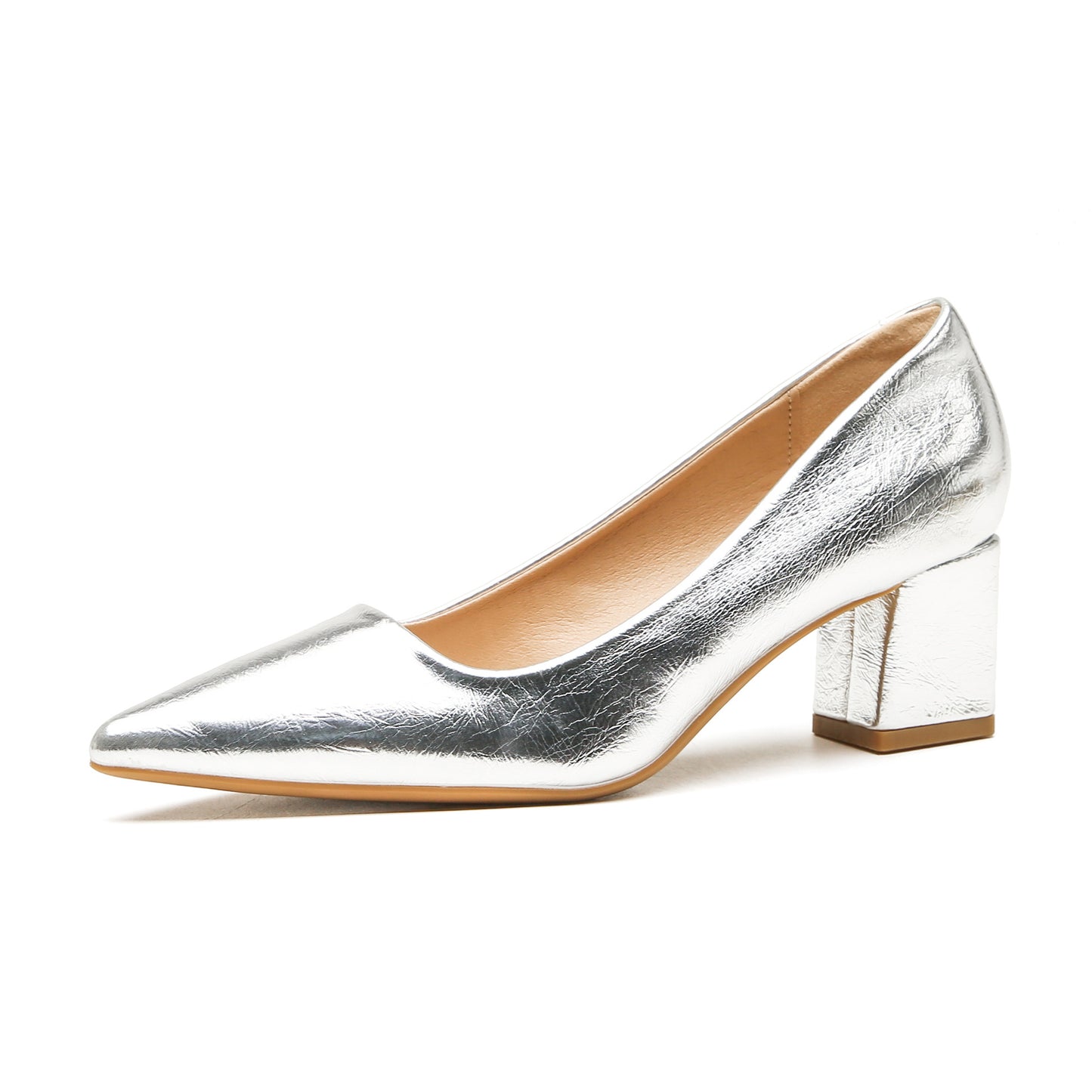 Zapatos de tacón alto de piel suave estilo francés