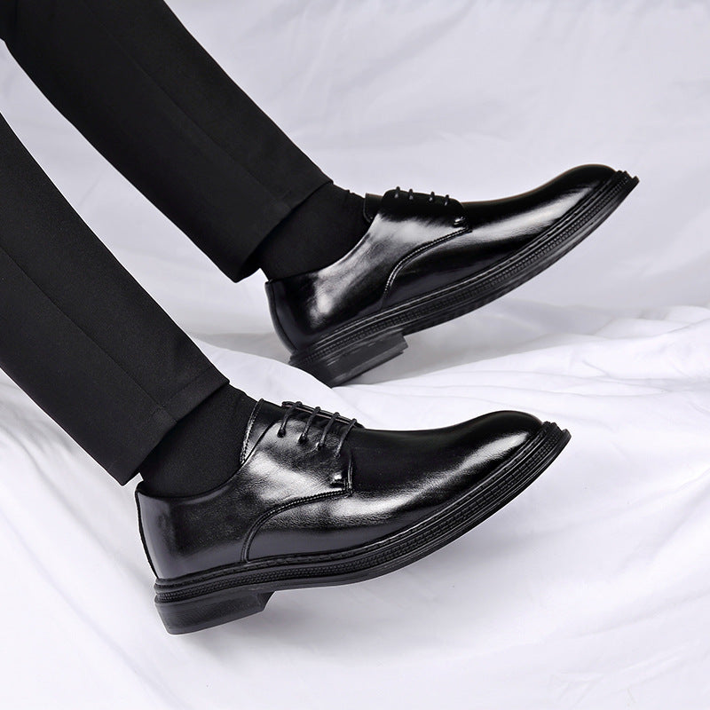Zapatos de cuero formales para negocios para hombre