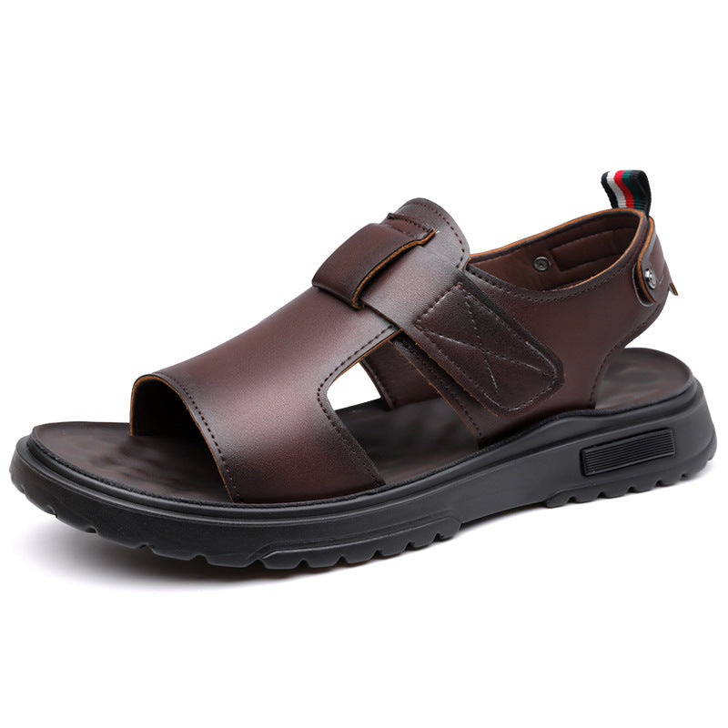 Sandalias de velcro de suela gruesa para hombre