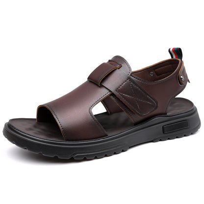 Sandalias de velcro de suela gruesa para hombre