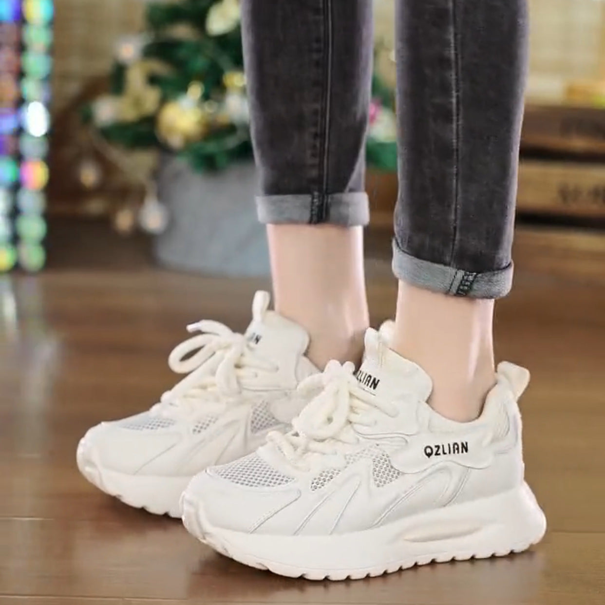 Zapatillas deportivas de malla para mujer