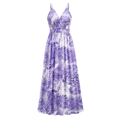 Vestido de tirantes finos y escote en V