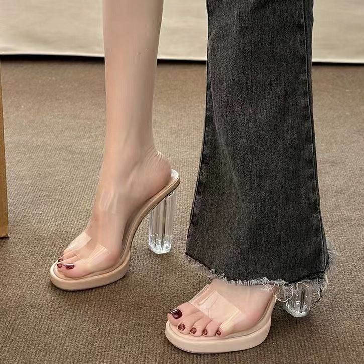 (transparente) tacones altos para mujeres
