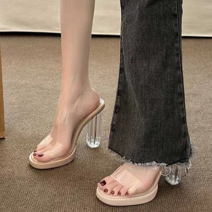 (transparente) tacones altos para mujeres