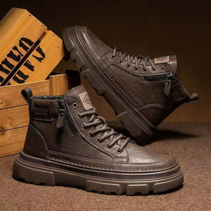 Botas de trabajo de caña media para hombre