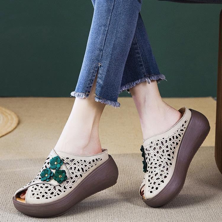 Sandalias de plataforma estilo Birkenstock para mujer