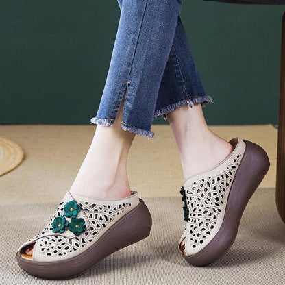 Sandalias de plataforma estilo Birkenstock para mujer