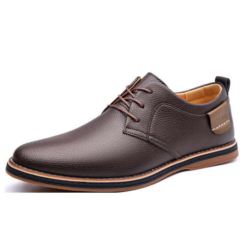 Zapatos de cuero para hombre, estilo ejecutivo casual y elegante