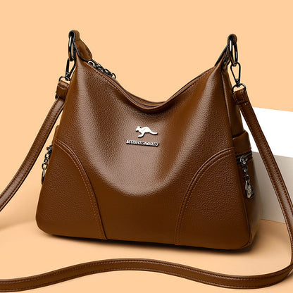 Bolso bandolera casual de piel