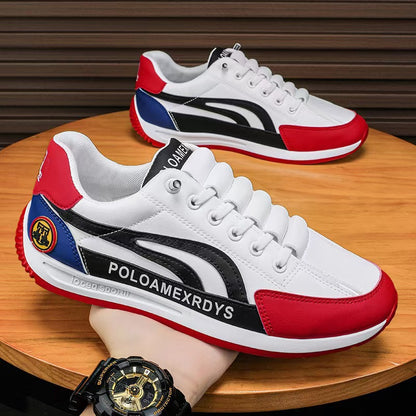 Zapatillas estilo Cortez con bloques de color, cómodas y transpirables.
