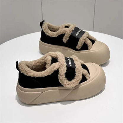 (pegatinas mágicas de algodón) zapatos de algodón para mujeres