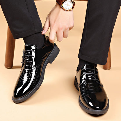 Zapatos casuales de cuero para hombre de tallas grandes