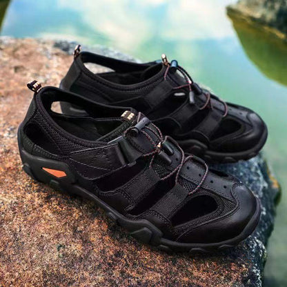 Sandalias de cuero suave para exteriores