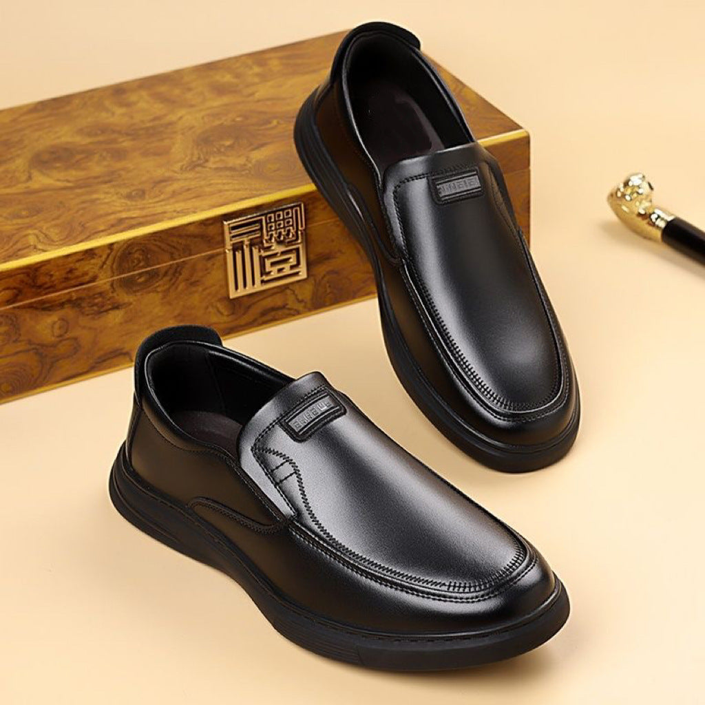 Zapatos bajos de cuero para mujer