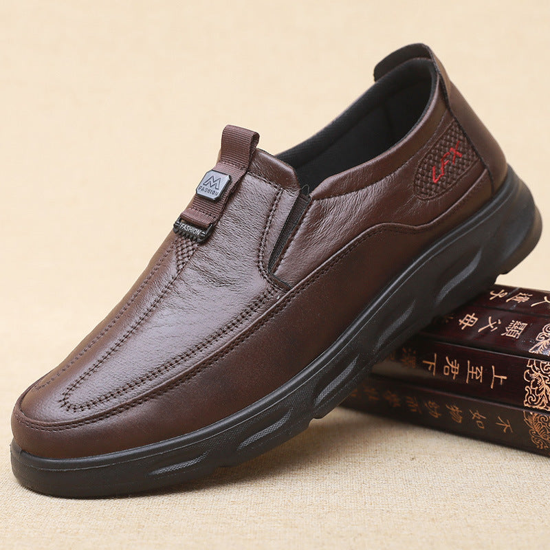 Zapatos de cuero impermeables y transpirables para hombre — 50% de descuento
