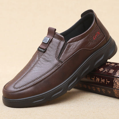 Zapatos de cuero impermeables y transpirables para hombre — 50% de descuento